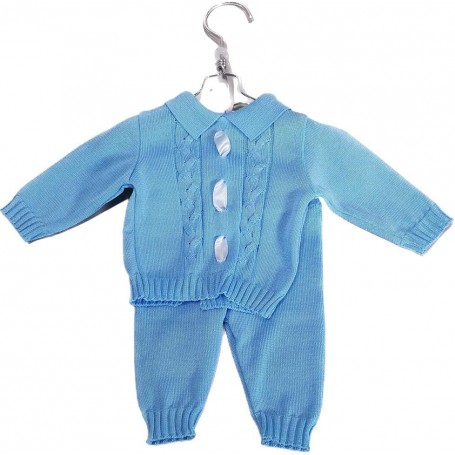 COMPLETO NEONATO  IN FILO PAPPA E LATTE