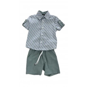 COMPLETO CAMICIA PANT. NEONATO K-BOY 89