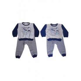 PIGIAMA NEONATO M\L MONDO BLU