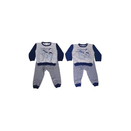 PIGIAMA NEONATO M\L MONDO BLU