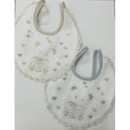 BAVETTA IN COTONE CON RICAMO IRGE