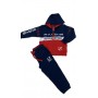 TUTA COTONE BABY CON CAPPUCCIO E ZIP
