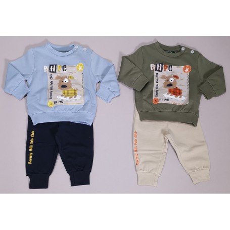 TUTA FELPATA NEONATO POLO