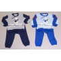 PIGIAMA M/L COTONE NEONATO MONDO BLU
