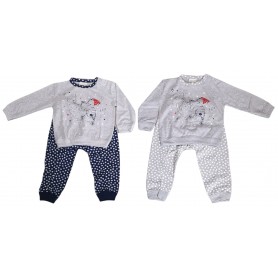 PIGIAMA COTONE M/L MONDO BLU