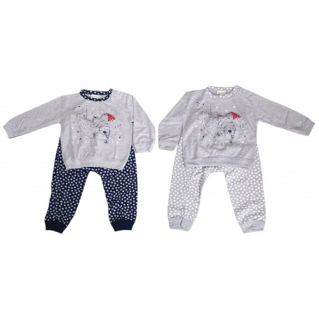 PIGIAMA COTONE M/L MONDO BLU