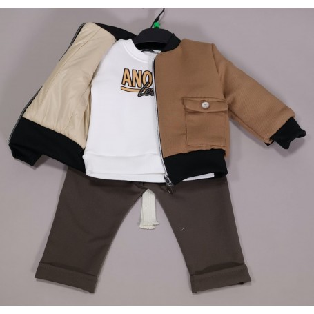 COMPLETO 3 PZ. NEONATO THE ROAD KING