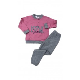 PIGIAMA CALDO COTONE B/A MONDO BLU